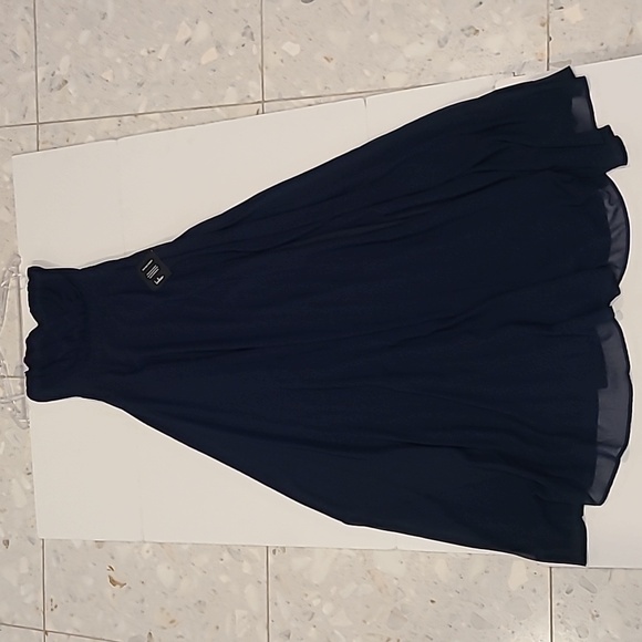 NWT Lulus Formal Navy Dramatic Full Length Dress - Picture 3 of 4